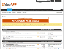 Tablet Screenshot of forum.devapp.it